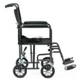 thumbnail image 6 of Black Hammertone Transport Chair, 19inch Seat, 300lbs Weight Capacity, Lightweight, 6 of 8