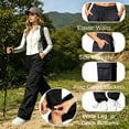 thumbnail image 6 of Womens Stretch Work Pants for Office, High Rise Straight Leg Trousers with Pockets, Wrinkle-Free Business Casual Bottom for Women, 6 of 6