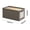 Gray, variant on Large Fabric Storage Box With Lid And View Window For Home Organization Beige