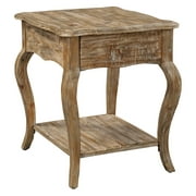 Alaterre Rustic Reclaimed End Table, Driftwood