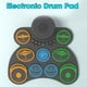 thumbnail image 3 of Almohadilla De Batería Electrónica, 9 Almohadillas Pedales De Batería Portátiles Almohadilla De Práctica De Batería Con Conector Para Auriculares Enrollable Para Exteriores, 3 of 7