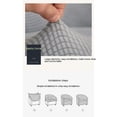 thumbnail image 5 of Funda elástica para sofá individual, 1 pieza, funda para sofá, Protector de muebles, sofá de 1 plaza con parte inferior elástica para niños(Gris claro)(1 pieza), 5 of 5