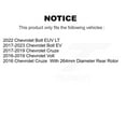 thumbnail image 2 of CMX Front Rear Disc Brake Rotors and Ceramic Pads Kit for Car Chevrolet Cruze Bolt EV Volt EUV K8C-101384, 2 of 11