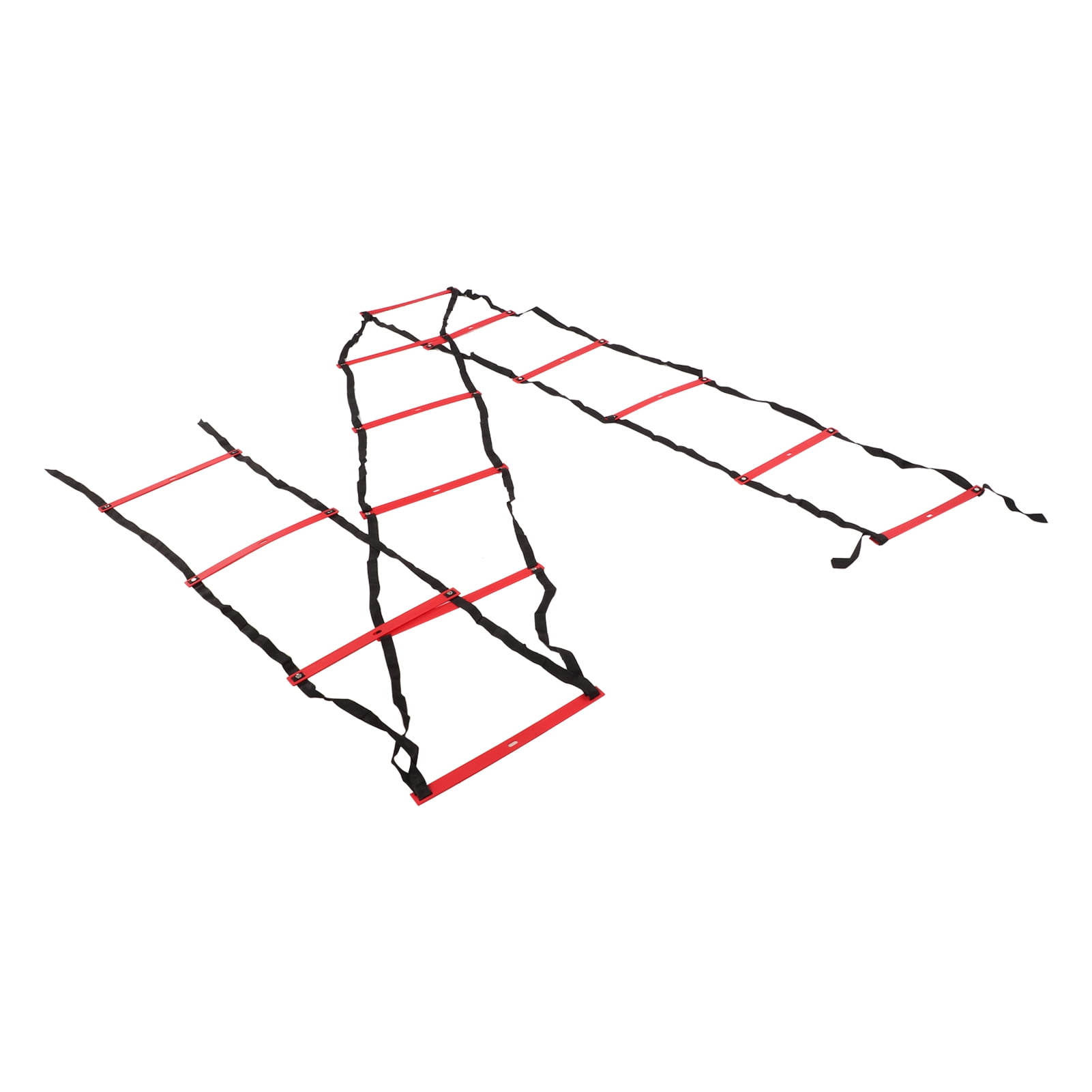 YAHHU 7M 14 Rung Agility Speed Ladder Stairs Red Fitness Soccer Football Speed Ladder Equipment for Outdoor and Indoor Athletic Training (18.5 inches / 47 cm)