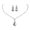 Silver, variant on HUANLEDASH 1 Set Elegant Wedding Jewelry Set for Women Cubic Zirconia Faux Crystal Choker Necklace Earrings Bridal Rhinestone Fashion Accessories