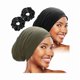 thumbnail image 1 of wonima11 Sleep Cap Bonnet for Sleeping Black Women, Adjustable Cooling Ice Silk Lined Bonnet for Curly Braids Hair Cover Beanie Hat, 1 of 1