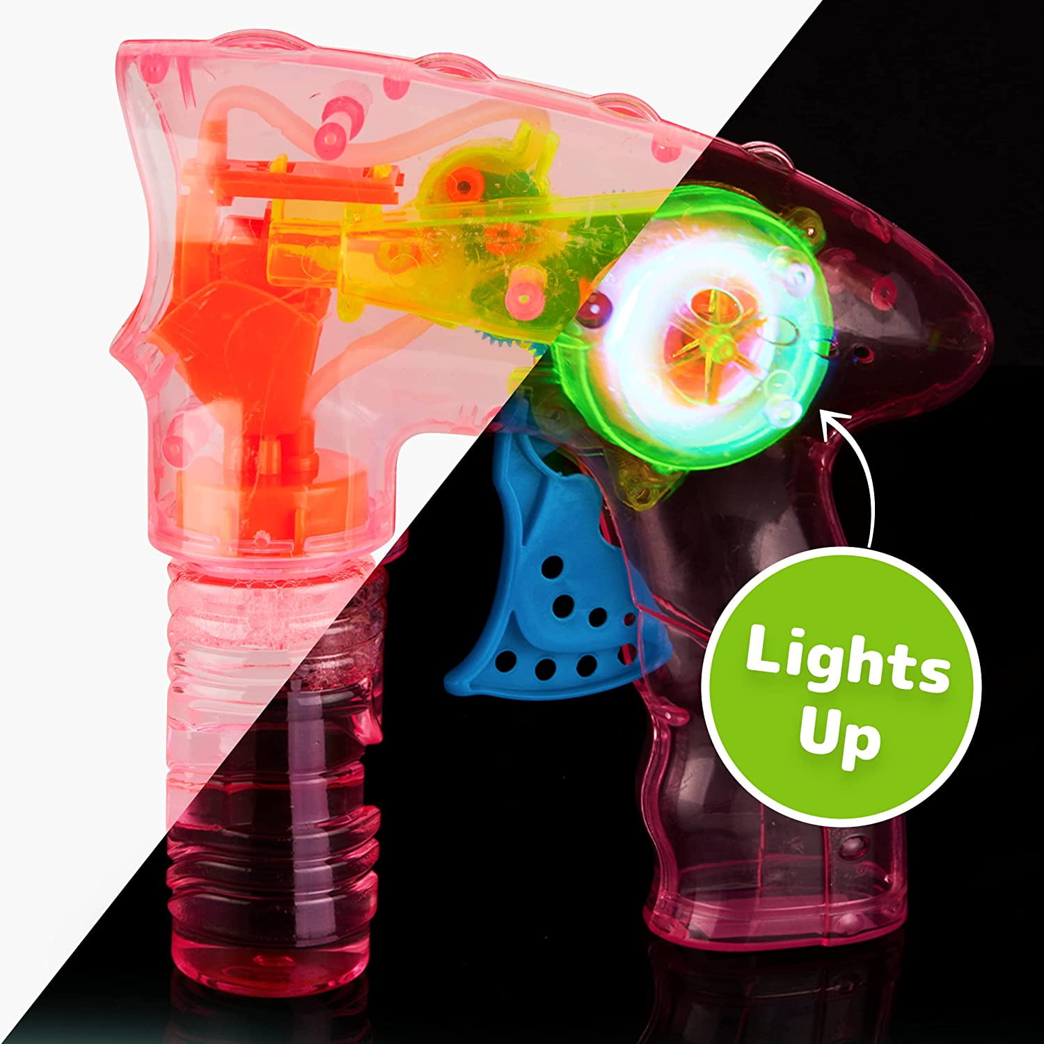Led Light up Gatling Bubble Gun Demo 2021- Does it Work？ 