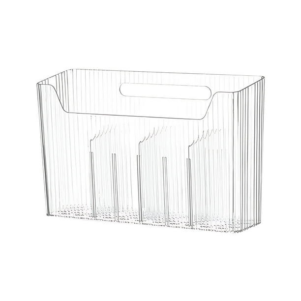 Yhmxh Organizadores y almacenamiento Caja de almacenamiento para puerta de armario de cocina, armario de pared sin perforaciones con envoltorio de plástico, estante colgante para baño y aseo.