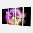 thumbnail image 2 of Purple Circle with Amazing Curves - Floral Canvas Art Print, 2 of 3