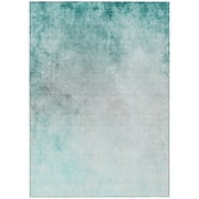 Addison Rugs Chantille ACN601 Teal 3' x 5' Indoor Outdoor Area Rug, Easy Clean, Machine Washable, Non Shedding, Bedroom, Living Room, Dining Room, Kitchen, Patio Rug
