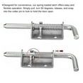 thumbnail image 3 of Unique Bargains Barrel Bolt Latch, 2 Pack 10x135mm - Stainless Steel Spring Loaded Gate Latch Pin with Keeper, for Doors (Silver), 3 of 5