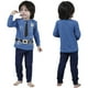 thumbnail image 2 of Uds. Pijamas para niños pequeños, conjunto de ropa de dormir para Halloween, cumpleaños, bombero, policía, fútbol, baloncesto, 2 of 3