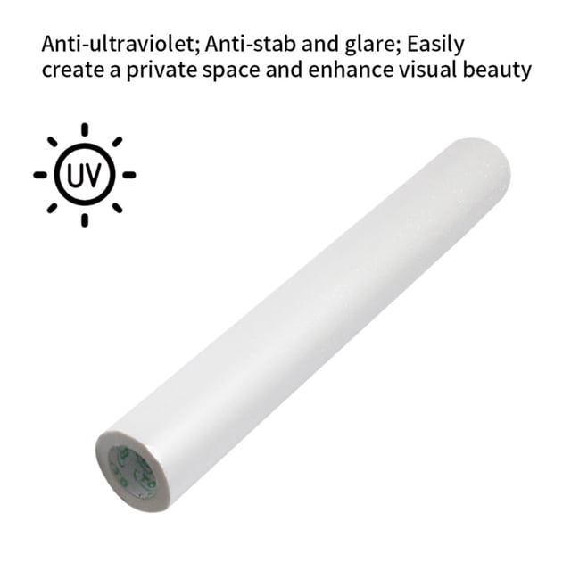VONKY Window Sticker Waterproof Frosted Glass Film PVC Electrostatic Decal Anti UV Home Decoration, 2x0.6m