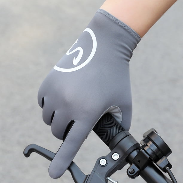 mfyjkho Guantes de ciclismo transpirables, antideslizantes, compatibles con pantallas táctiles para ciclismo al aire libre, senderismo, pesca y gimnasio. Diseño ergonómico. Un par.