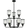thumbnail image 4 of Quoizel Ludlow 9-Light 24" Transitional Chandelier in Earth Black, 4 of 5