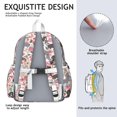 thumbnail image 5 of Dachshund and Flower Backpack for School,Cute School Bag,Schoolbag with Adjustable Shoulder Straps & Padded Back,13.4"x11"x4.7", 5 of 6