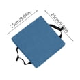 thumbnail image 2 of Square Stool Cushion Memory Foam 9.8 Inch Anti-Slip Seat Cushions with Ties Thickened 2 Inch Washable Chair Pad Removable Cover Breathable for Dining, Kitchen, Bar Chairs, 2 of 5