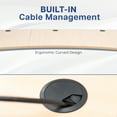 thumbnail image 4 of VIVO Light Wood 63" x 32" Table Top for Adjustable Standing Desk Frames, 4 of 8