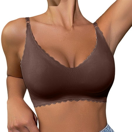 FANGMONE Bras for Women No Underwire Adhesive Bra Invisible Sticky Strapless Push up 4x Sports Bras for Plus Size Sport Bra Top Open Back Gym Tops For Bras Wireless Promotion Sale Clearance