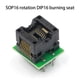 thumbnail image 4 of Methold Adaptador de programador Socket 1.27mm Sockets IC Chip Mayor vida útil Elasticidad Cable Conector Alta confiabilidad para Electrónica miscelánea, 4 of 6