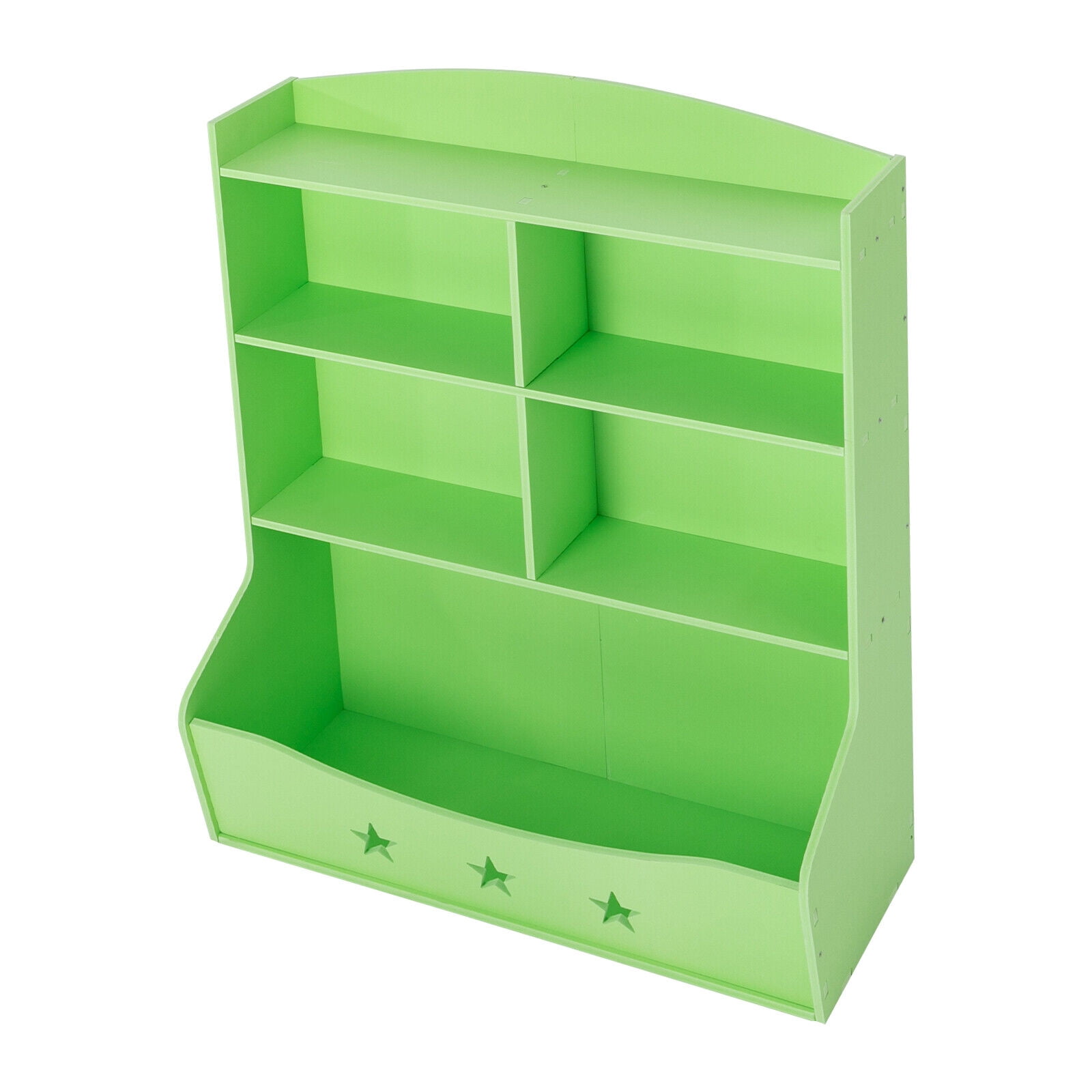 Kids Bin Toy Storage Box Bookcase Organizer Shelf Playroom Bookshelves Green