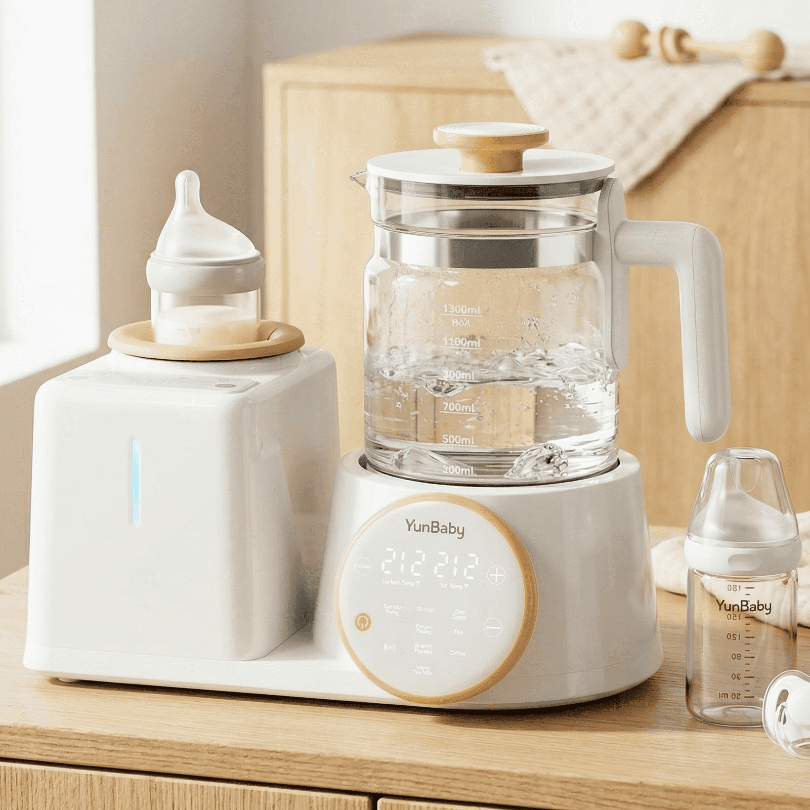 Momcozy, Portable Milk Warmer, Dual Heating Modes, 17 oz Capacity