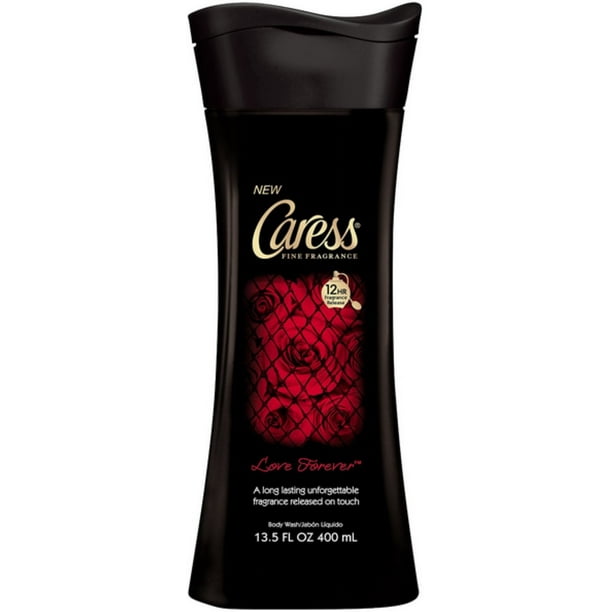 Caress Fine Fragrance Body Wash, Love Forever 13.5 oz (Pack of 4