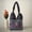 Navy Blue, variant on Women's Cotton Embroidered Elephant Tote Shoulder Bag, Red