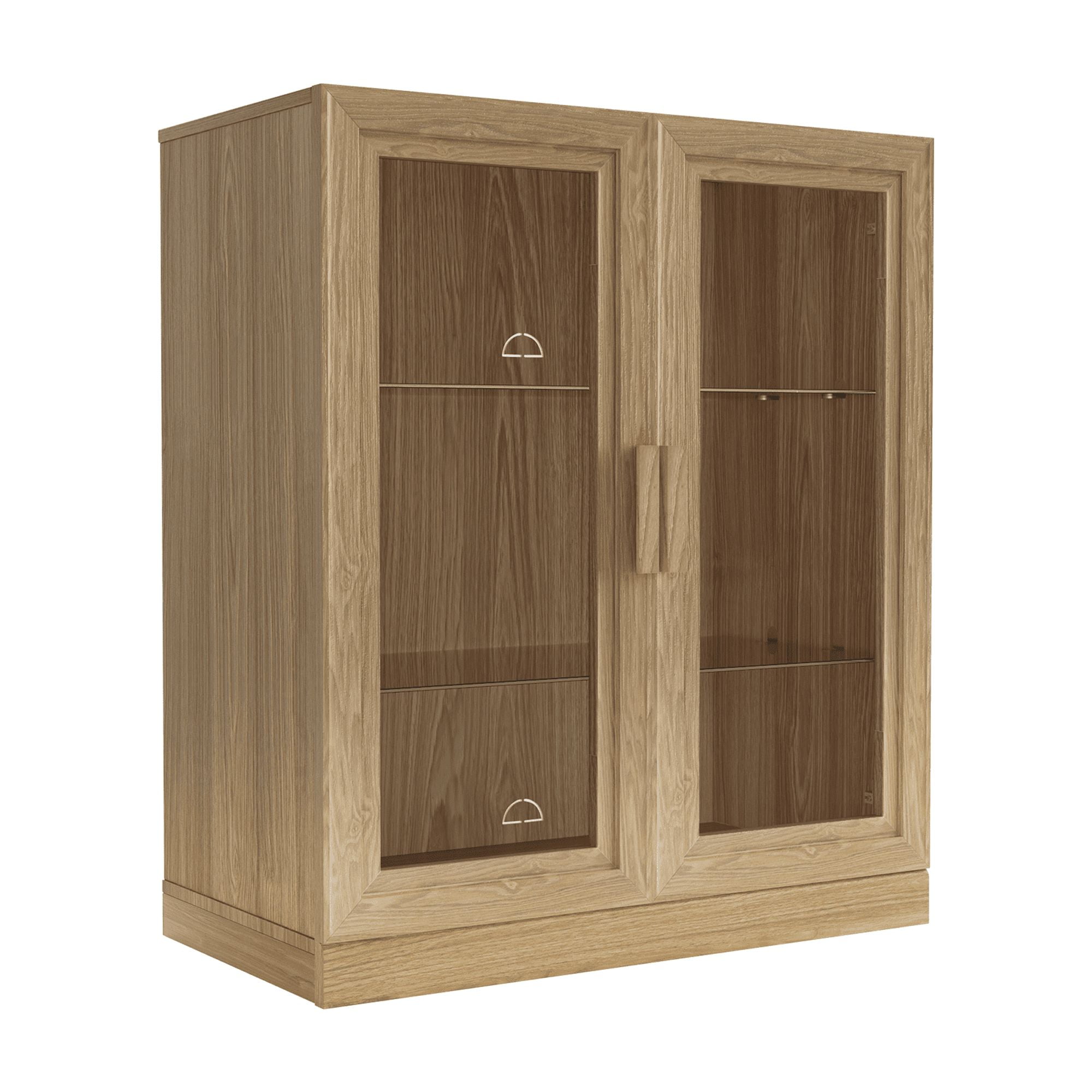 MAYEERTY Entryway Storage Cabinet Wood Accent Cabinet for Living Room,Brown