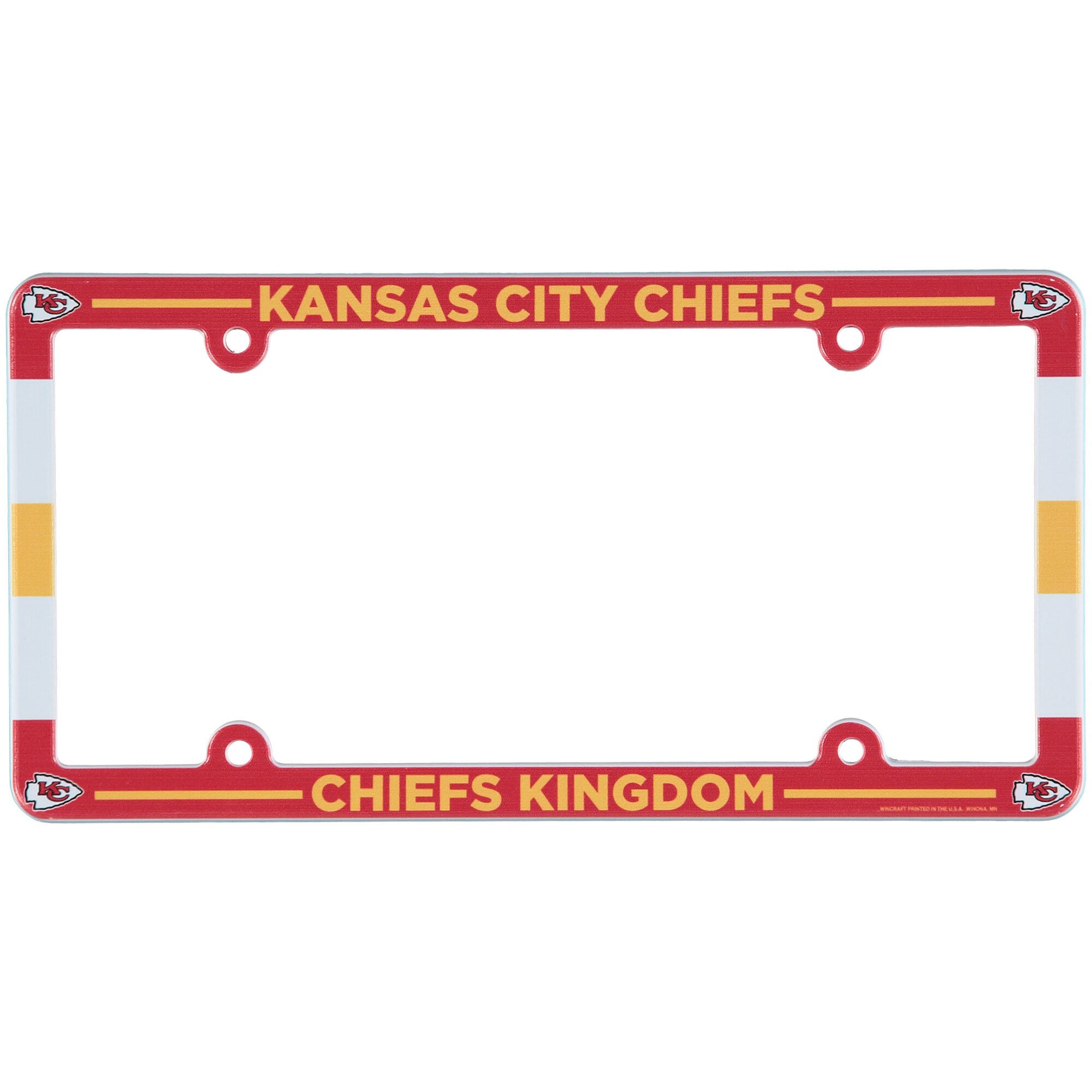 Kansas City Chiefs Stadium Plastic License Plate Frame