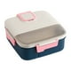 thumbnail image 2 of Bento Hermético para Microondas, Recipiente de Comida de Plástico Alimentario con Múltiples Compartimentos, 19x18x7cm, Diseño Ligero y Portátil para Adultos, Verde/Gris/Rosa, 2 of 6