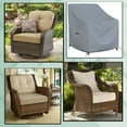 thumbnail image 2 of COVERS&ALL Outdoor Chair Covers, Made of 18 Oz Waterproof & UV-Resistant Cover Tuff Fabric, Suitable for Indoors/Outdoors (34"H x 33"D x 31"W, Grey), 2 of 7