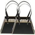 thumbnail image 1 of Miangastore Flower Holder For Bouquet Black PVC 2Pcs 10.6X8.3X0.8In, 1 of 8