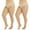 Nude, variant on Yilanmy 2 Pairs Plus Size Pantyhose for Women 20D Sheer High Waist Tights