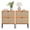 Brown(2 Drawers), variant on Brafabhome Rattan Nightstands with 2 Drawers, Modern Bedside Table with Large Storage for Bedroom, Accent Sofa End Tables for Living Room, Set of 2 | Nature