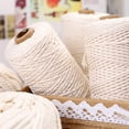 thumbnail image 3 of 1 Roll 1-6mm Bohemia Natural Cotton Cord Twisted Macrame Yarn Handmade DIY Crafts Cord Perfect Macrame Supplies, 3 of 6