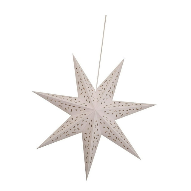 Pantalla de lámpara de estrella hueca, cubierta decorativa para accesorios de iluminación, pantalla colgante, cadena de luces LED, cubierta para 45 centímetros