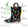 thumbnail image 3 of EUXTERPA Toddler Kids Light Up Rain Boots Boys Easter Dinosaur Waterproof Boots Toddler Size 9, 3 of 6