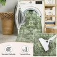 thumbnail image 6 of Findosom 2'x6' Runner Rugs for Hallway Machine Washable Runners Rug,Vintage Runner Rug Non Slip Kitchen Runner Rug Medallion Carpet Runner for Bedroom Laundry Entrance,Green, 6 of 8