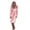 Pink, variant on kayannuo Fall Clothes For Women Women Winter Lengthened Plush Shawl Bathrobe Long Sleeve Robe Hooded Coat Dark Blue