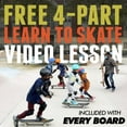 thumbnail image 3 of Magneto Skateboard - Beginner Skateboard for Kids - Mini Longboard Shape for Smooth Cruising - 27.5" x 7.75", Palm Trees, 9-Ply Maple, 3 of 9