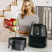 Ninja 4-Quart Air Fryer that Healthier Frying, Quick Meal, Dishwasher Safe, Gloss Finish, Black/Grey