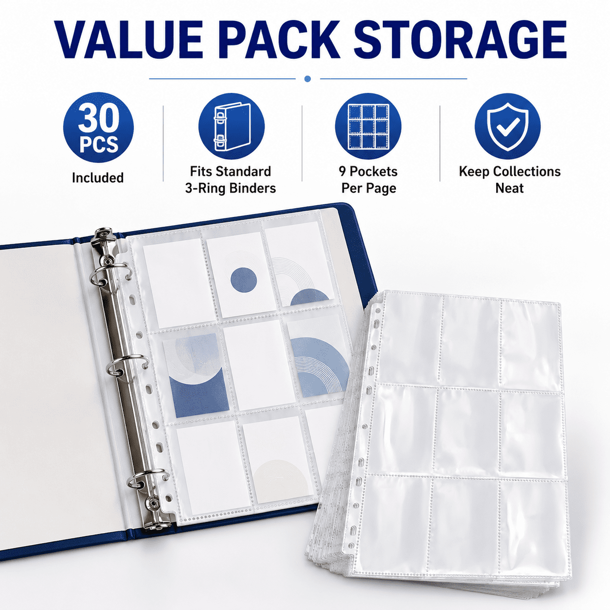 9 sleeve card protectors binder sheet Amazon.com: 40 Pack 9 Pocket Page Protectors,720 Pockets Double Sided Card  Holder Pages for a 3 Ring Binder, Card Protector Sheets Baseball Card Binder,Fit  for MTG, TCG, Baseball Standard Cards : Toys main image 1