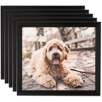 ArtToFrames 9" x 12" Black Picture Frame, 9x12 inch Black MDF Poster Frame (WOM-4102), 5 Pack