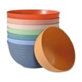 thumbnail image 2 of Microwave Safe Bowls Wheat Straw Dinnerware Set, 8 Piece Unbreakable Lightweight Stackable Bowls, Microwave and Dishwasher Safe for Kitchen Daily Meals, Mixed Earth Tone Colors 8, 2 of 8
