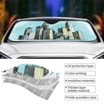 thumbnail image 5 of XMXY Car Sun Shade Windshield, Skyscraper Graffiti Automotive Front Window Sun Visor for Cars SUV Trucks, Medium Size, 5 of 8