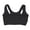 Black, variant on Vest Style Corrector Bra Front Closure Cross Back Widen Shoulder Strap Female Posture Bra for Gym