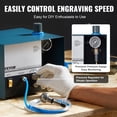 thumbnail image 4 of VEVOR Pneumatic Engraver 28000 RPM 80W Single Ended Pneumatic Engraving Machine, 4 of 9