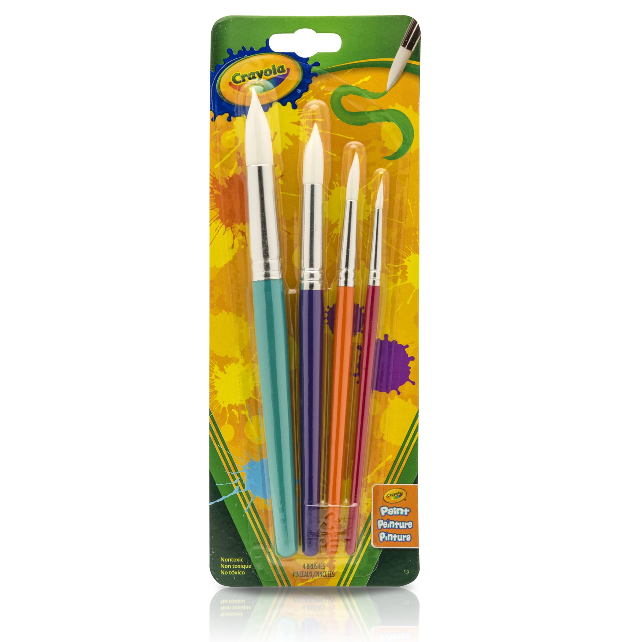 Crayola Round Brush Set, 4 Per Pack, 4 Packs