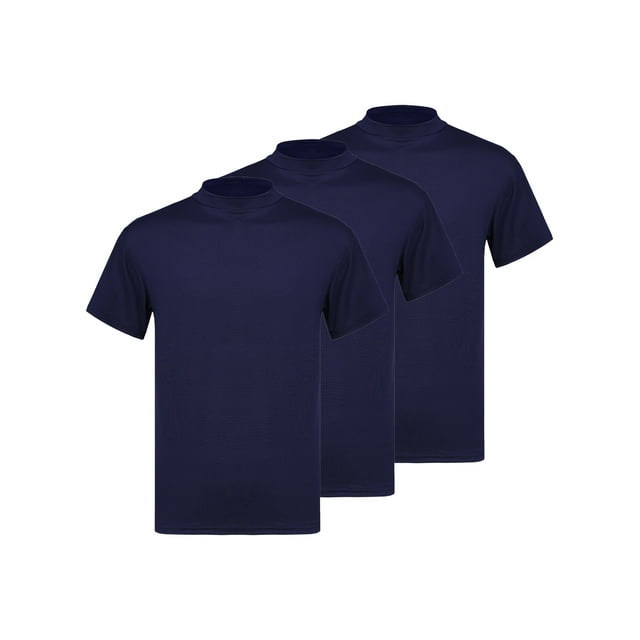 Zaldita Hauts de Compression Athlétiques à Manches Courtes pour Hommes T-Shirts de Gym Performance 3 Pcs Bleu TG